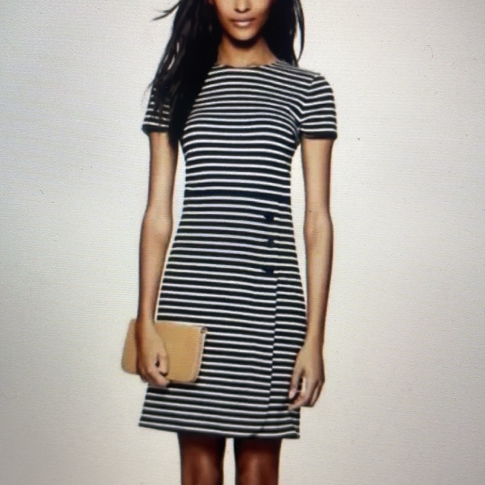 Tory Burch Kamilla striped short sleeve dress sz xs